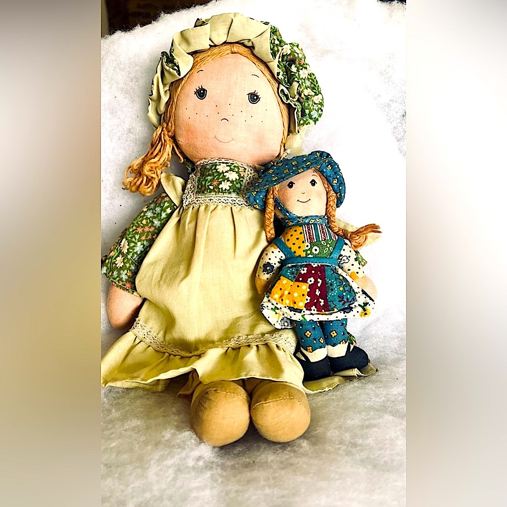 Mini 6 inch Holly Hobbie and friend Amy, 14 inches.